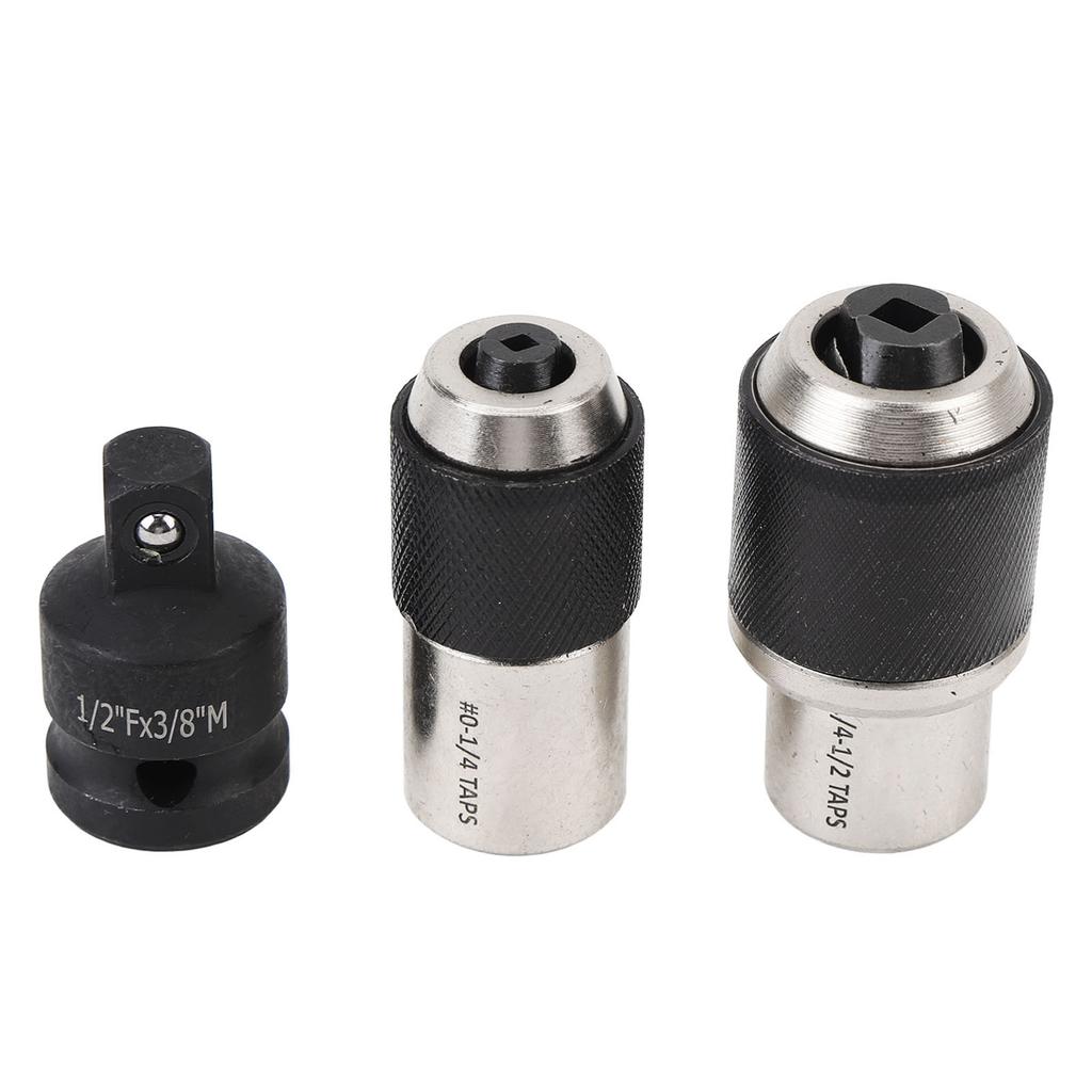 Набор торцевых головок для метчиков 3 шт. 38 Привод с 614 дюйма 1412 дюйма Регулируемые губки Инструмент-экстрактор с адаптером