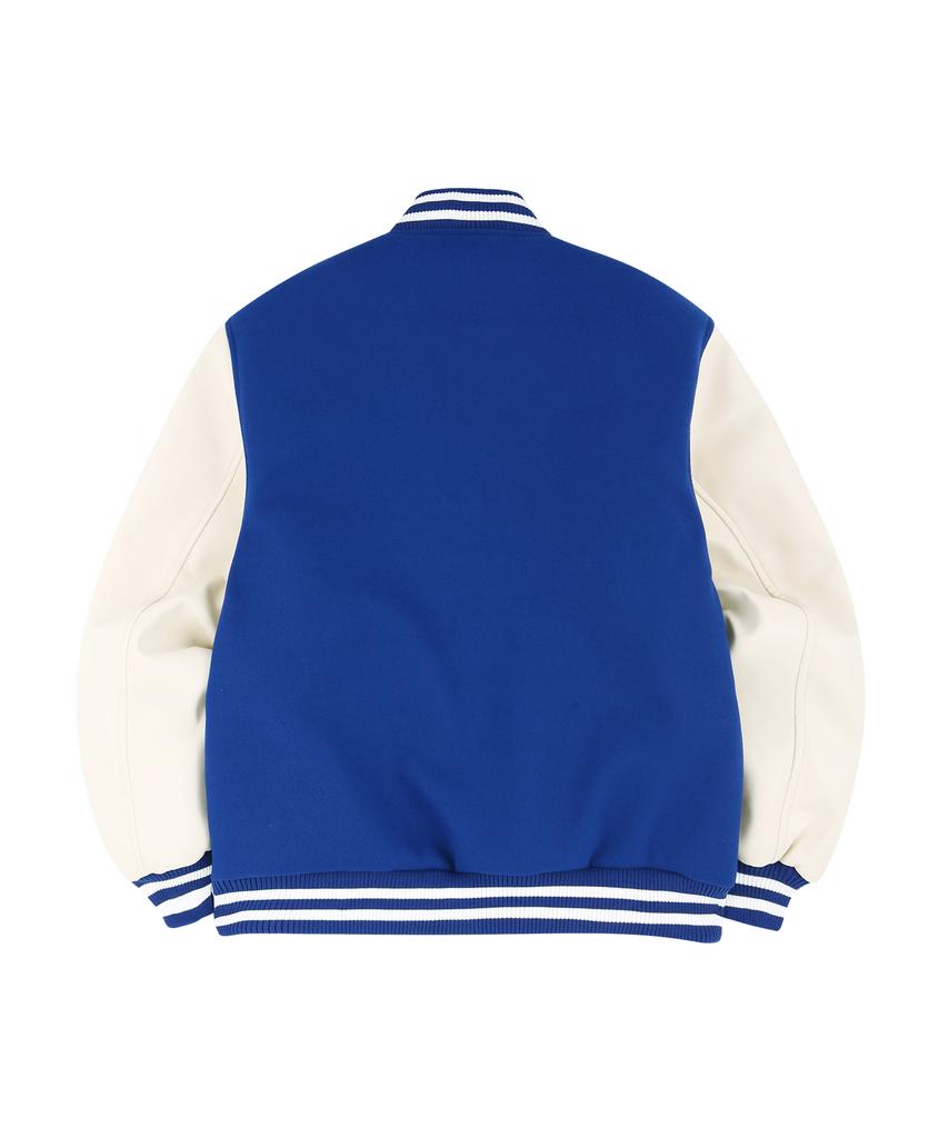 Raw Lab R Старая школа Тяжелая varsity куртка (синий)