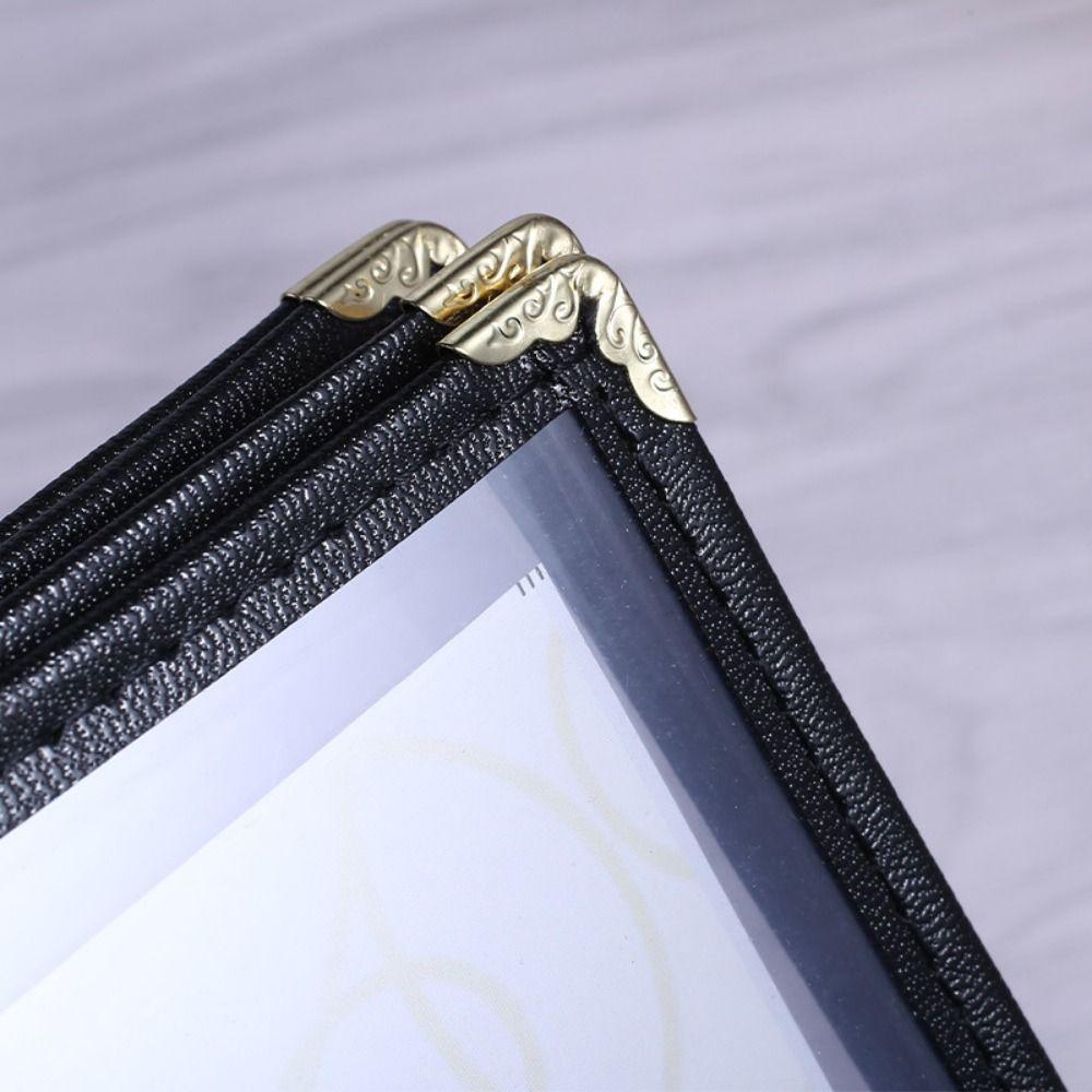 Foldable PVC Transparent Menu Cover A4 Shell Document Folder Stylish A4 Menu Paper Holder  Bar Cafe