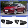 Rear View Mirror Cover For Volkswagen For VW Polo Mk6 AW GTI 2018-2025 OX Horn Car Caps Shell Trim Carbon Fiber Look Exterior