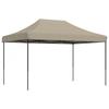 VidaXL Tente de réception pliable escamotable taupe 410x279x315 cm, tente, tente à auvent, auvent de gazebo, tente gazebo, 4005010