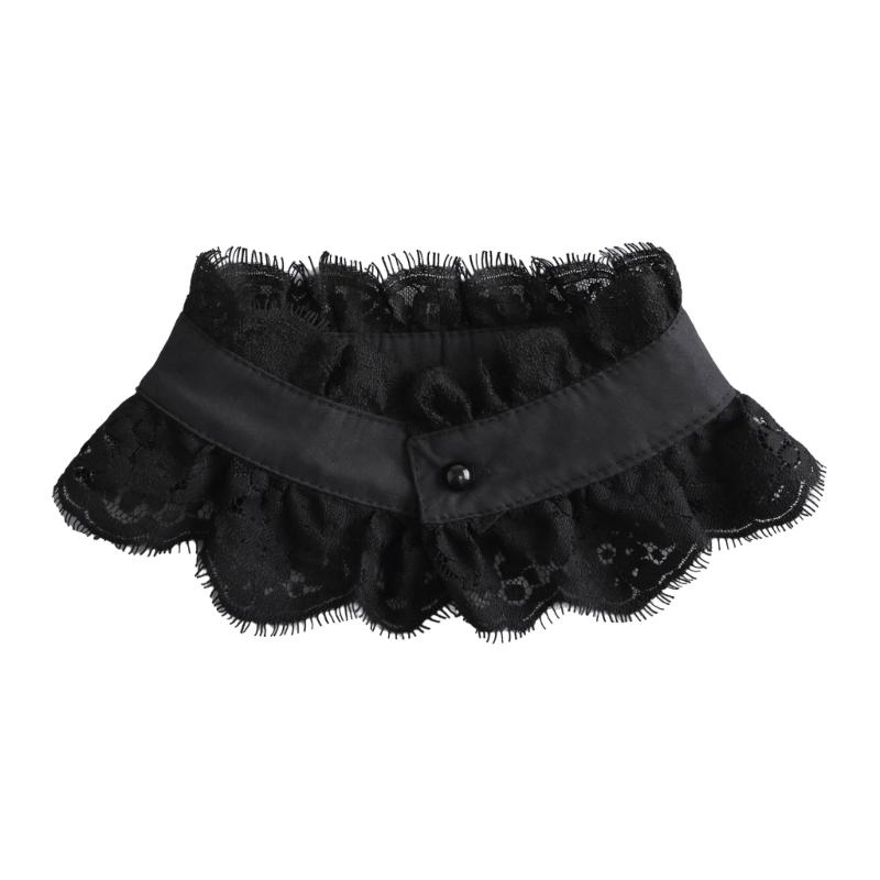 Ложный Elaborate Шаль Кружевной Воротник Элегантный Сладкий Ложный Воротник Съемный для Леди Нежный Цветочный Воротник T8NB