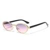 Очки Металлические Кованые Овальные Ретро Солнцезащитные очки Инс Ветер Уличные Солнцезащитные очки Мужские