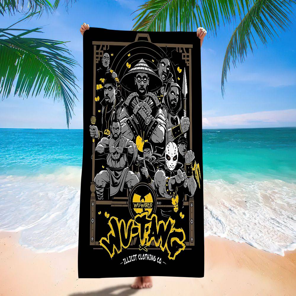 Hip Hop Group W-Wu Tang Big Microfiber Beach Towels Quick Dry Towel Sand Beach Towels Pool Towel For Travel Swim Pool Yoga