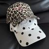 New polka dot leopard print letter embroidery baseball cap children spring and summer street fashion versatile sunshade baseball cap men