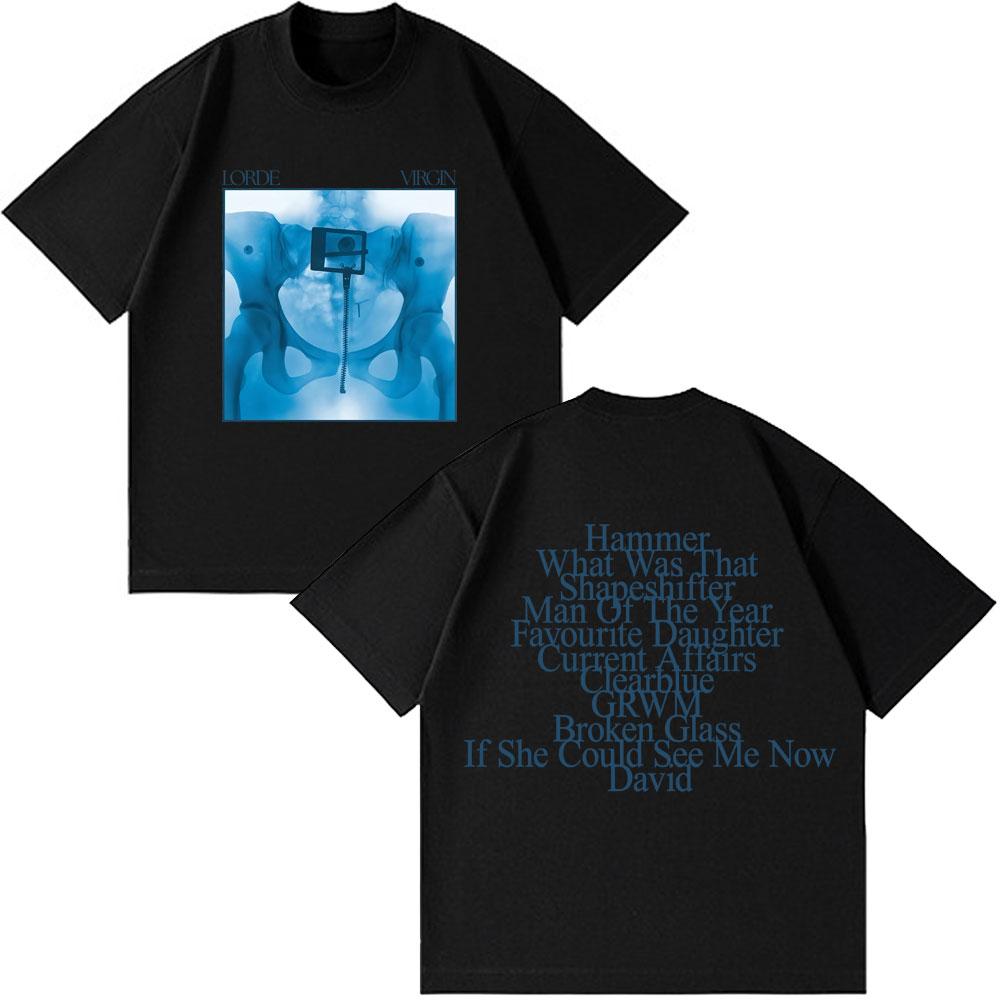 Lorde Ultrasound World Tour 2026 Print Tshirt Unisex Unisex Fashion Oversized Tshirt Cotton Loose Casual Cotton Harajuku Tshirts