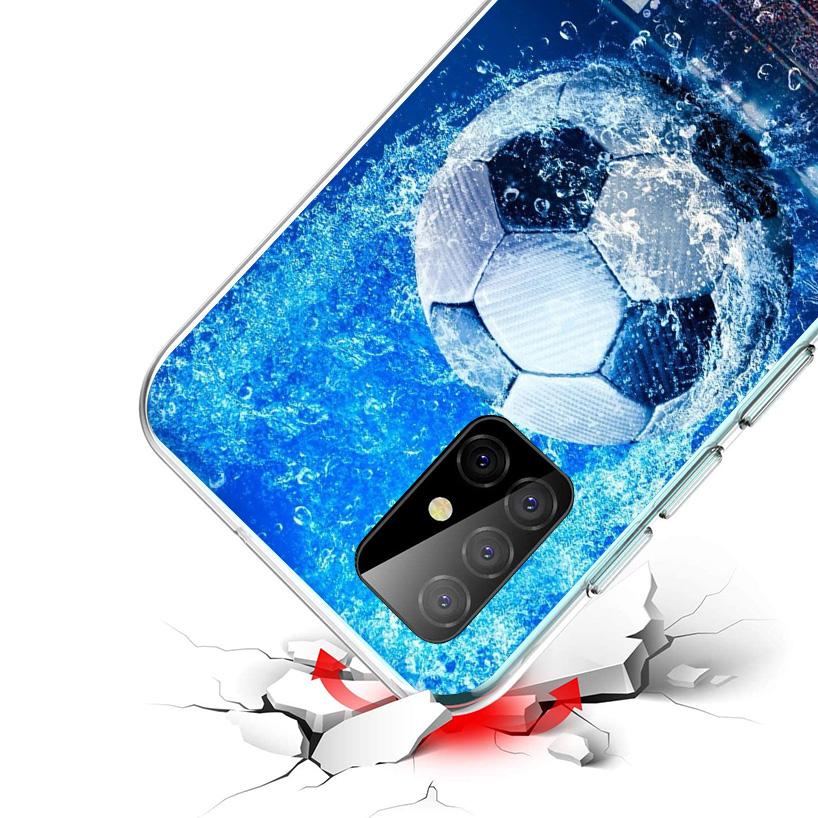 Чехол для телефона с дизайном футбольного мяча для Samsung Galaxy A17 A16 A15 A14 A13 A57 A56 A55 A54 A53 A37 A36 A35 A34 A33 A26 A25 A2