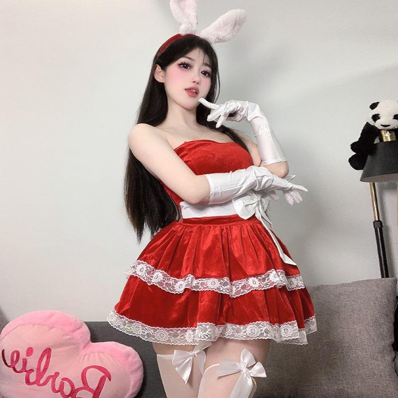 Sex Underwear Sexy Christmas New Year's Day C Bunny Uniform Robe Set Stage Performance Costume