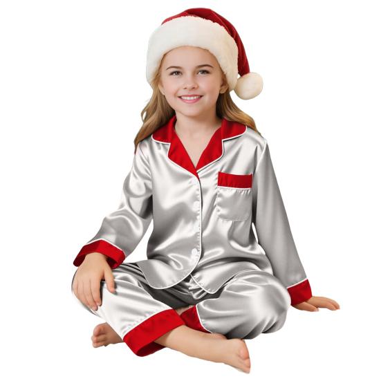 Семейные рождественские пижамы matching sets 2 шт. Родительско-детские наряды Уютные дышащие пижамы