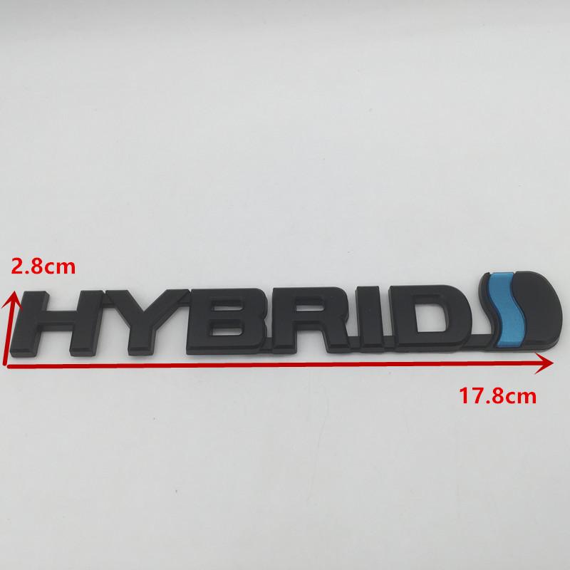 3D ABS HYBRID Car Letter Fender Rear Bumper Trunk Side Emblem Sticker Badge Decal styling auto Accessories