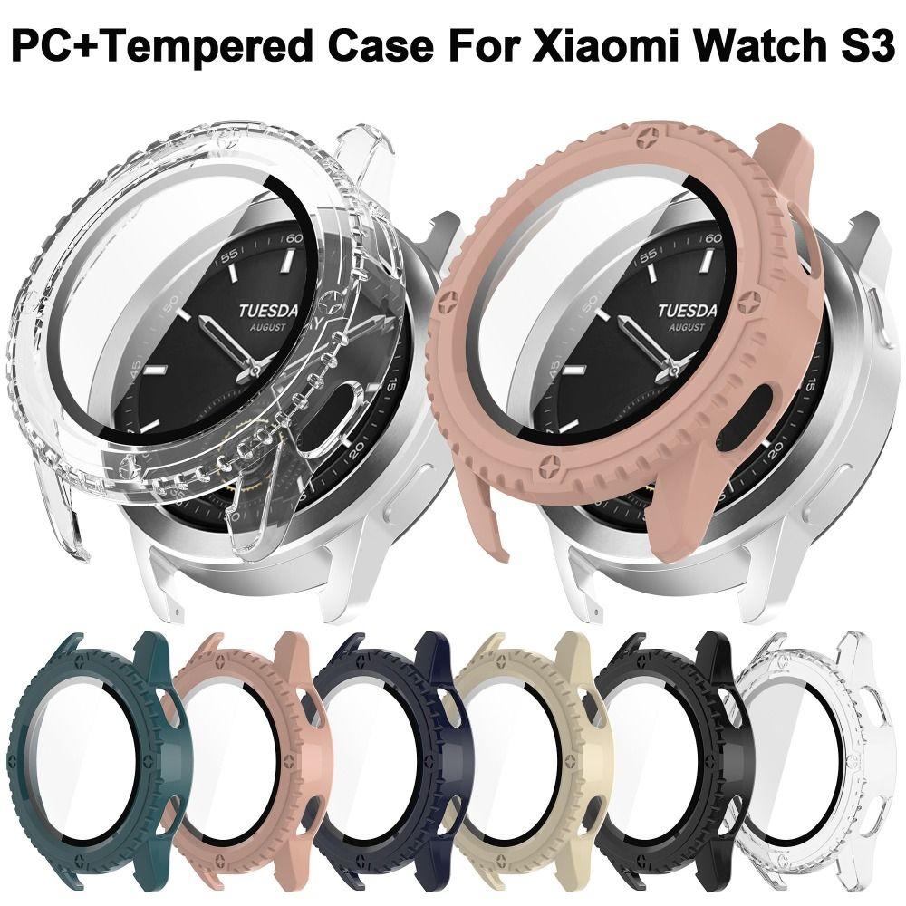 Закаленный защитный чехол для ПК, новая защита экрана для Xiaomi Watch S3 Smart Watch