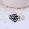 Lion Head Silver Plated Statement Ring | Roaring Lion Brass Biker Jewelry for Men & Women | Strength & Power Gift
