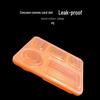 Disposable Five-Compartment Meal Box with Anti-Theft Clip