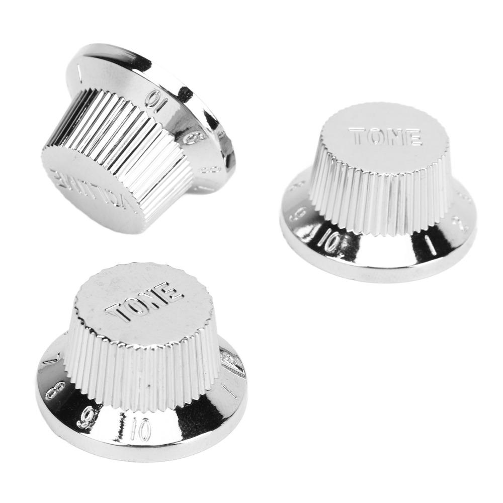 3PCS Plastic Speed Control Knob 2 Tone 1 Volume Volume Tone Knobs For Electric Guitar