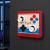 Game Controller Wall Decor Retro Arcade Light Switch Cover 1-Gang/2-Gang Plate with Joystick XYAB Mounted Display Buttons Gaming for Room