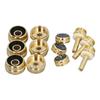 12 Pcs Set Trumpet Valve Finger Button Cap and Rod Exquisite Abalone Shell Trumpet Valve Parts for Repair