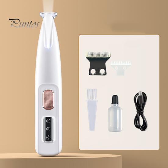 Триммер для домашних животных со светодиодной подсветкой, аккумуляторная машинка для стрижки домашних животных, тихий триммер для кошачьих лап, бритва для домашних животных для глаз, ушей, лица, крестца