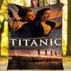 Titanic Theme Printed Blanket - Perfect for Couch, Bed, Travel & Outdoor Use | Machine Washable, Cozy & Durable.