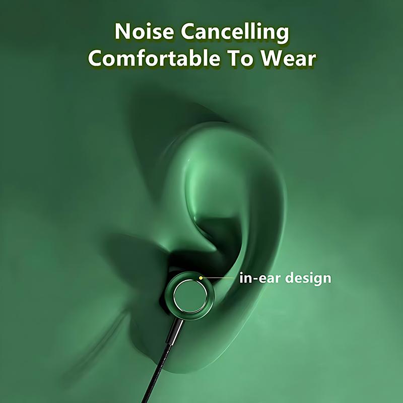 VAORLO Оригинальные проводные наушники 9D HIFI с мощными басами и объемным звуком для игр, музыки и спорта - совместимы с 3,5 мм AUX/Type C