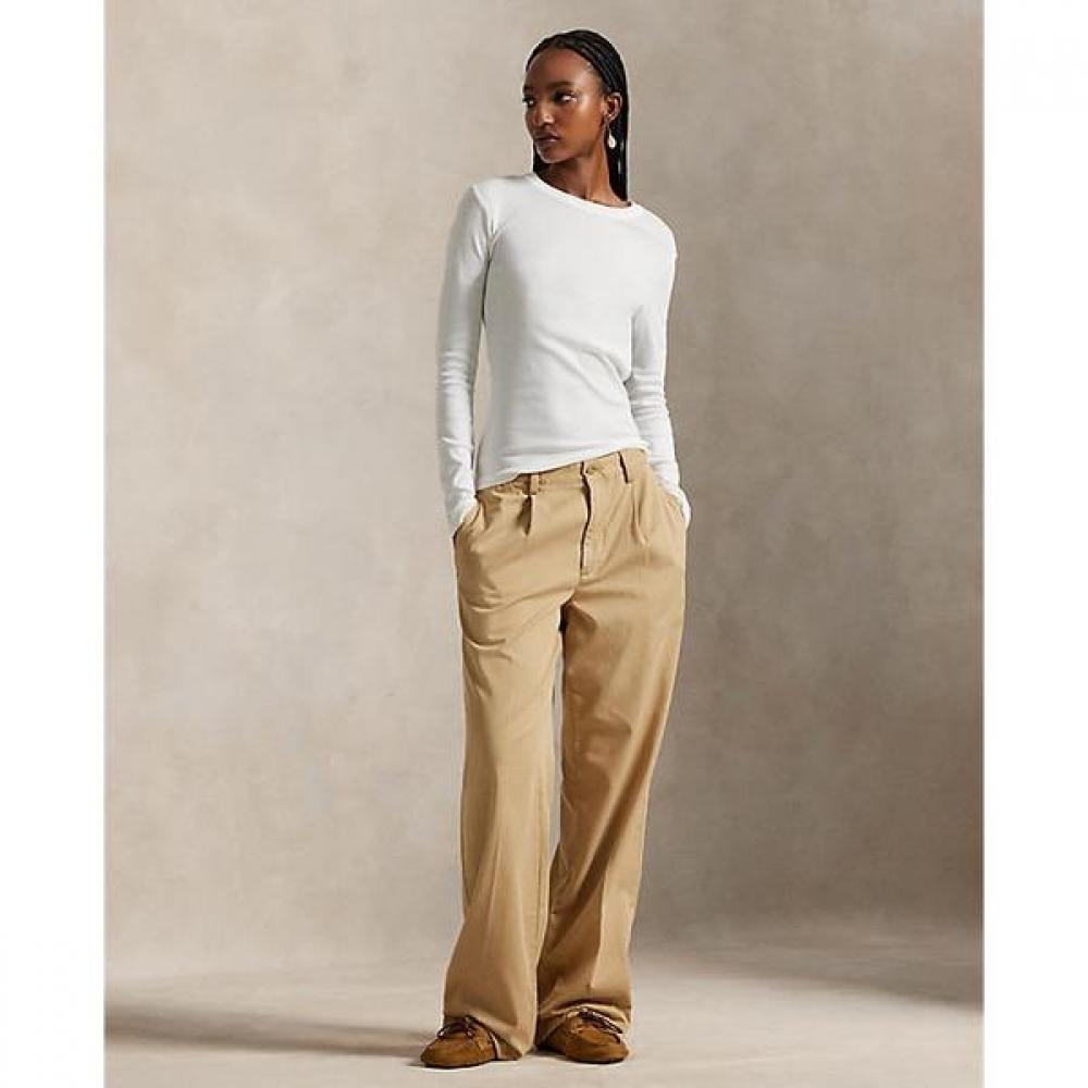 Polo Ralph Lauren Women S Relax Pleated Cotton Blend pantS Wmpopntndl20367250