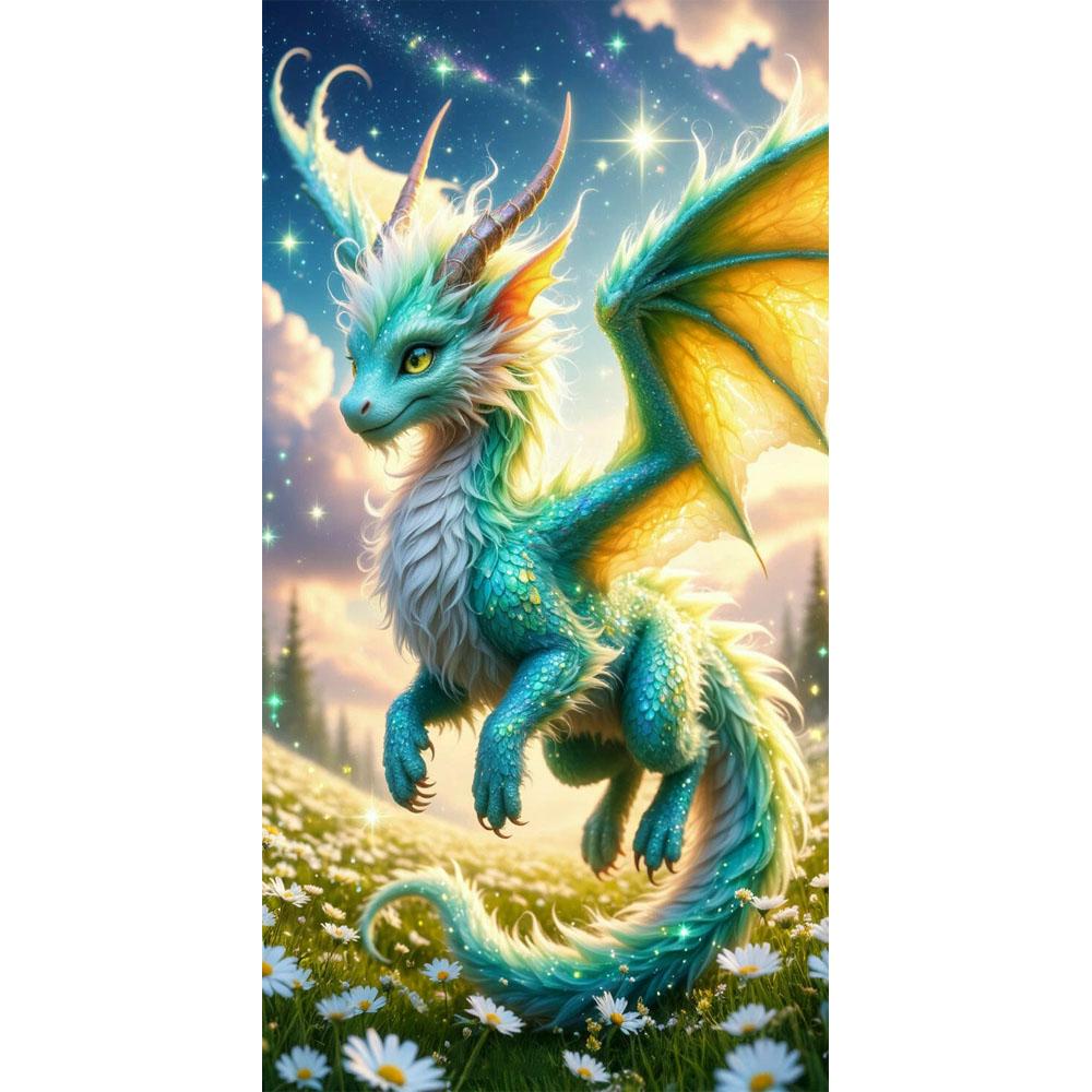 Большой размер Мозаика Сделай сам Полные наборы для алмазной живописи Искусство Фэнтези Дракон Вышивка крестиком Стразы