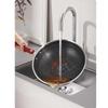 KBH 304 Stainless Steel Non-Stick Stir-Fry Wok