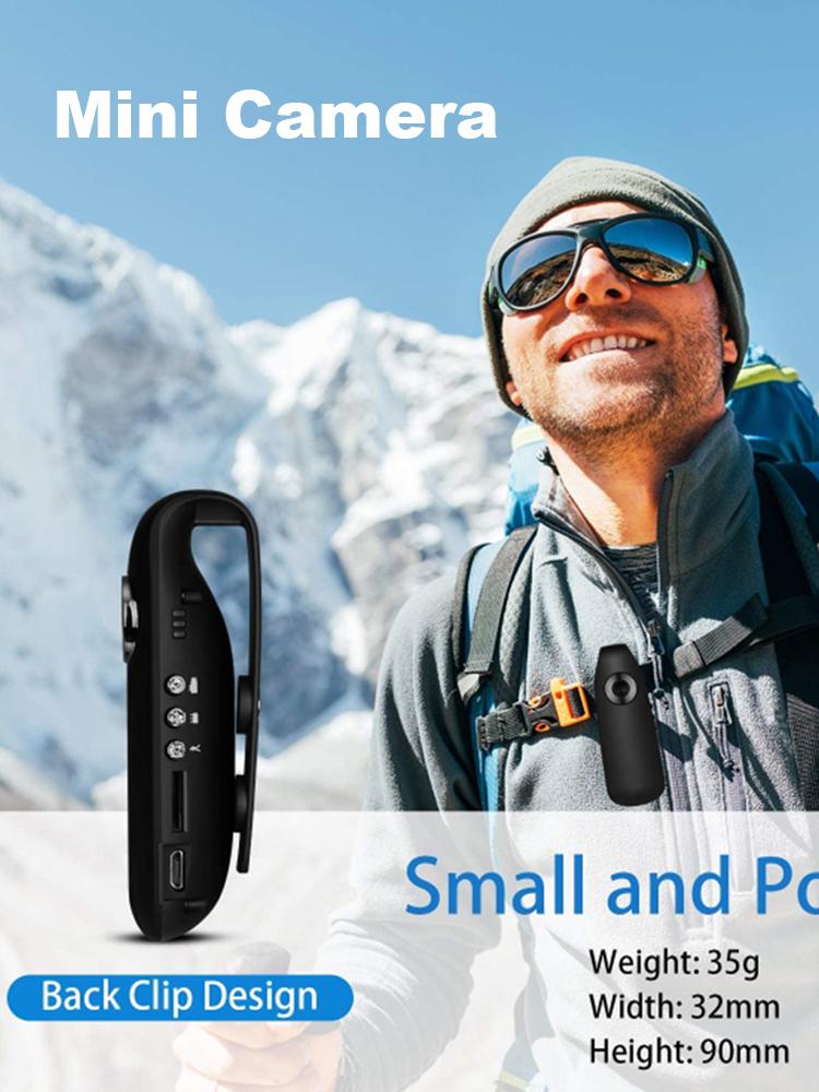 Mini Camera Motion Activate Portable Pocket Body Cams Loop Recording Mini Camcorder High Speed Portable Law Enforcement Recorder