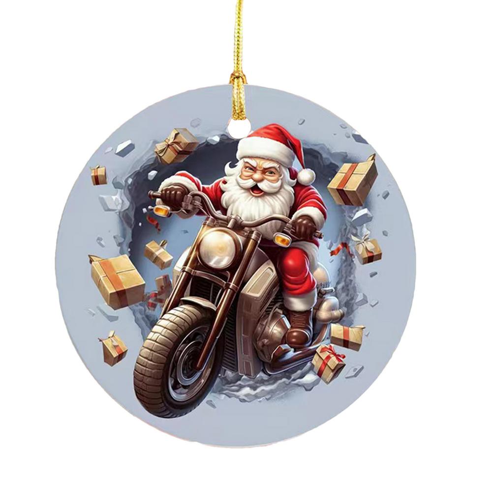 Snowman Ornaments For Christmas Tree Break Through Acrylic Window Ornaments 2D Creative Window Ornaments For Holiday Parties