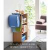 Yamazaki Color Box Side Backpack & Schoolbag Hanger, Black, Approx. W26 x D6.5 x H10.5cm, Tower, Easy Installation, 5317