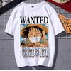 Футболка ONE PIECE Луффи Зоро Модный Бренд Одежда с Символикой Мужская и Женская Летний Свободный Топ с Короткой Рукавой для Спорта и Отдыха