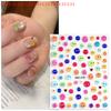 3D Cute Little Monster Nail Stickers Art Kawaii Cartoon Slider For Nails Self-Adhesive Decals Japanese Style Manicure Decoration