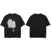 Футболка Streetwear Т-футболка с графическим рисунком Shadow Хлопок Хипстер Мужская Женская Футболка Унисекс Топы Футболки Черная Хип-хоп Одежда