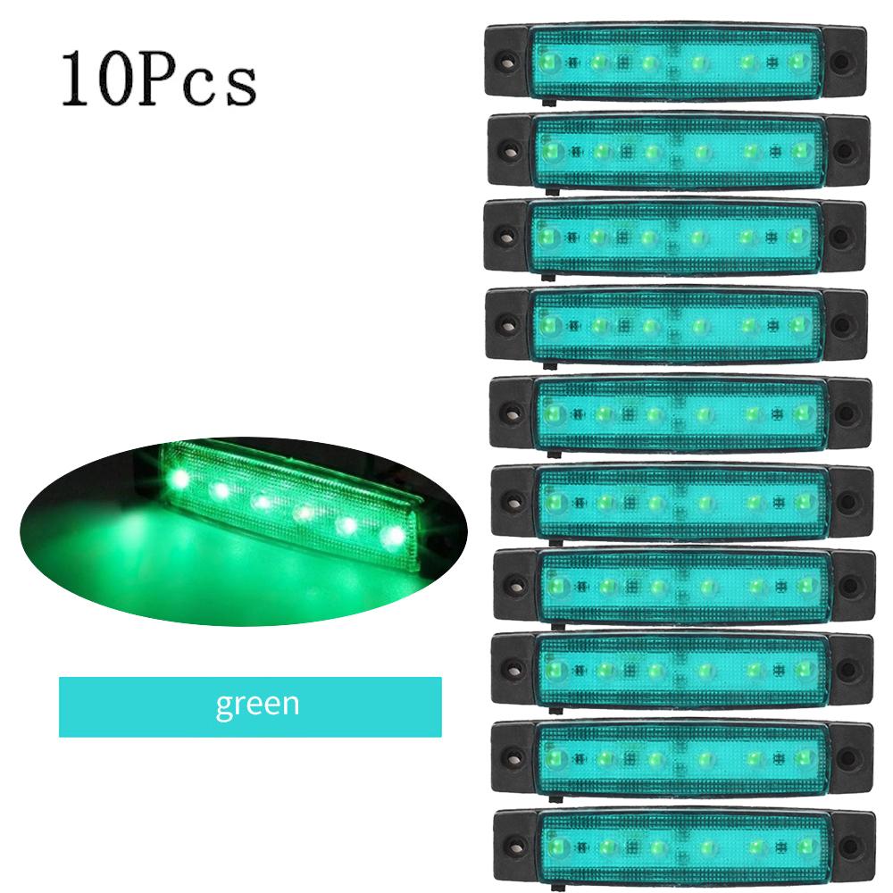 12 В/24 В 10/30 шт. светодиодный боковой габаритный фонарь для грузовика с прицепом, водонепроницаемый с проблесковой лампой E-Marke