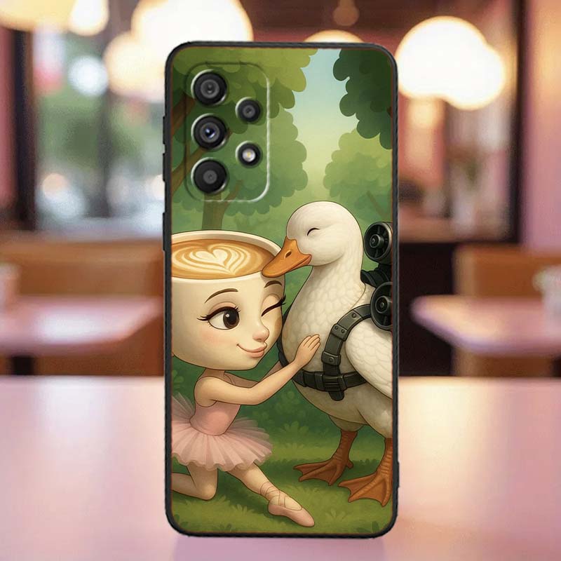 Чехол Tung Tung Tung Sahur Pattern для Samsung A41 A35 A34 A33 A32 A25 A24 A23 A21s A06 A05 A04 A03 Note 10 20 Ultra 5G Черный