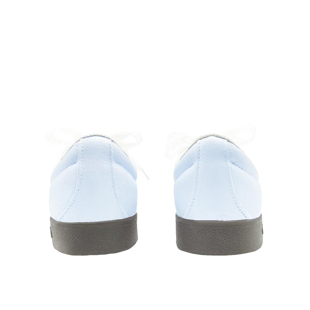 Adidas VL COURT 2.0 Blue Lace Leather Abrasion Resistant Low top Skateboard Shoes Unisex Blue White JS3003(Team1118-)