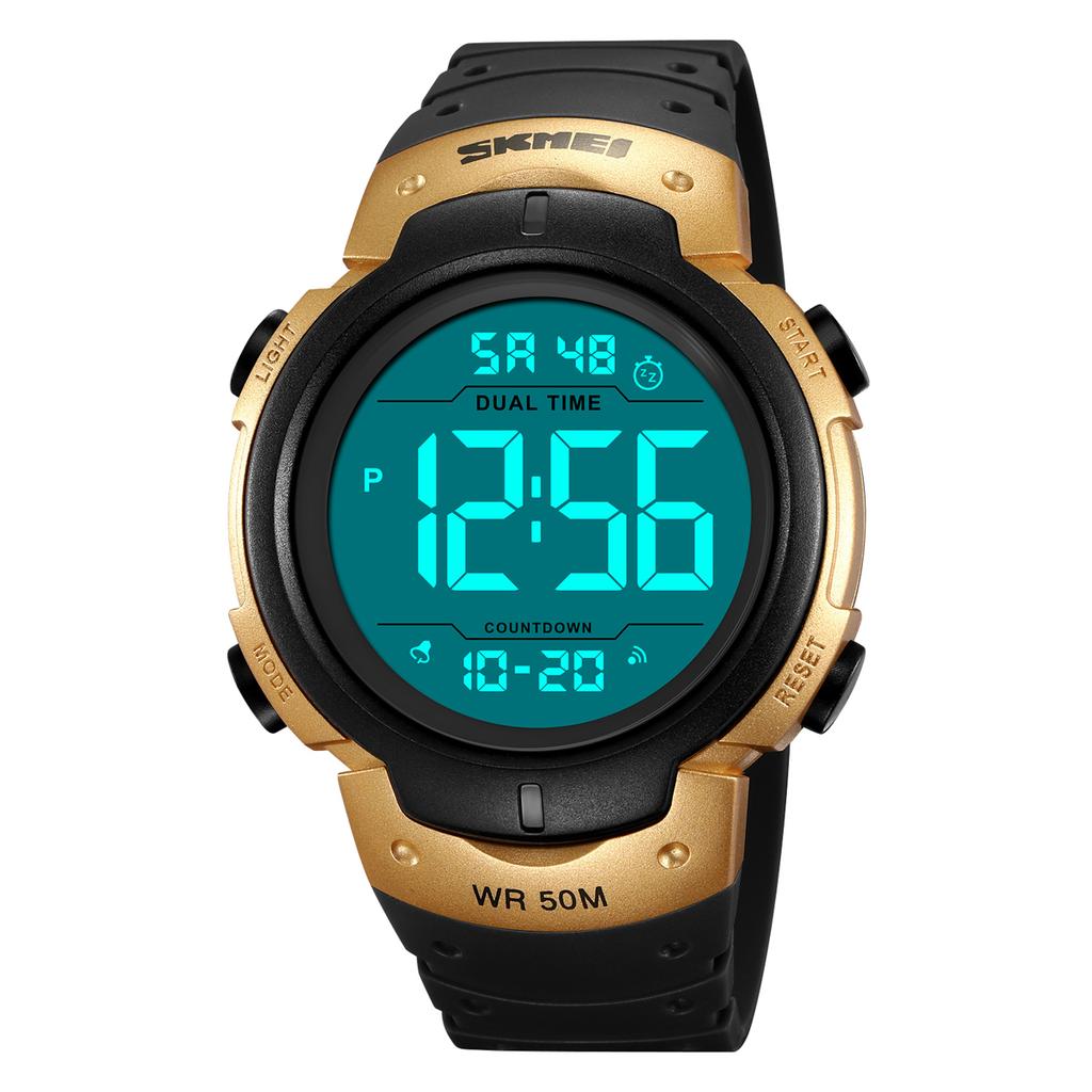 SKMEI Military Electronic Wristwatches Men Sports Digital Watches Big Dial Luminous Waterproof Clock Army Watch Orologi Digitali