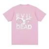Evil Dead Burn Horror Film Retro Vintage Print Tshirt Men Fashion Cotton Casual Short Sleeve O Neck Tops Unisex Y2K Streetwear