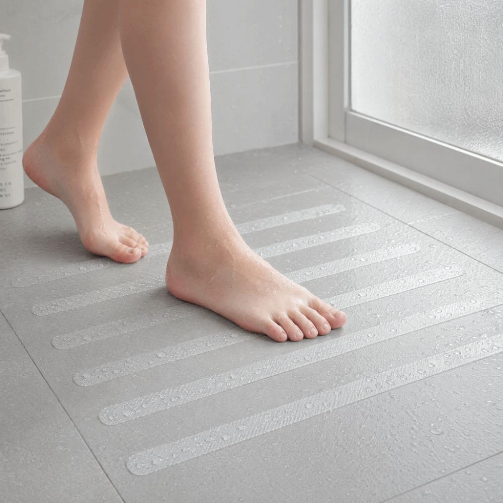 24 PCS PEVA Anti Slip Strip Self Adhesive Bathtub Sticker Practical Non Slip Sticker Family