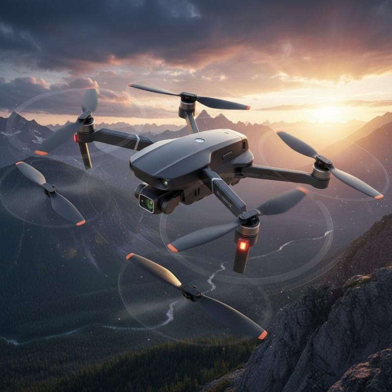 Low Noise Aircraft Blade Propellers Enhanced Thrust Performances Compatible for Mini 5Pro Drones Easy Maintenance Design