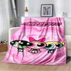 29 Style New Kawaii P-Powerpuff Girl Cartoon Blanket,Soft Throw Blanket for Home Bedroom Bed Sofa Travel Picnic Cover Kid Gift