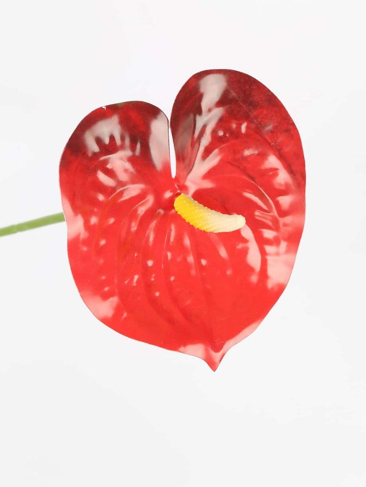 6 шт. пластиковый неувядающий искусственный цветок антуриума искусственный цветок антуриума имитация растения реквизит для свадебной фотосъемки украшение для гостиной дома