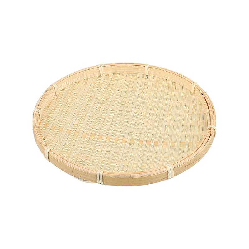 Круглая тарелка Мини круглый совок креативный поднос для конфет и закусок маленький плетеный из бамбука бытовые изделия ручной работы из бамбука поднос для димсамов