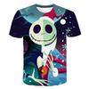 Halloween Skull Graphic Men's T-shirts Harajuku Hip Hop Streetwear Short Sleeve Loose Top
