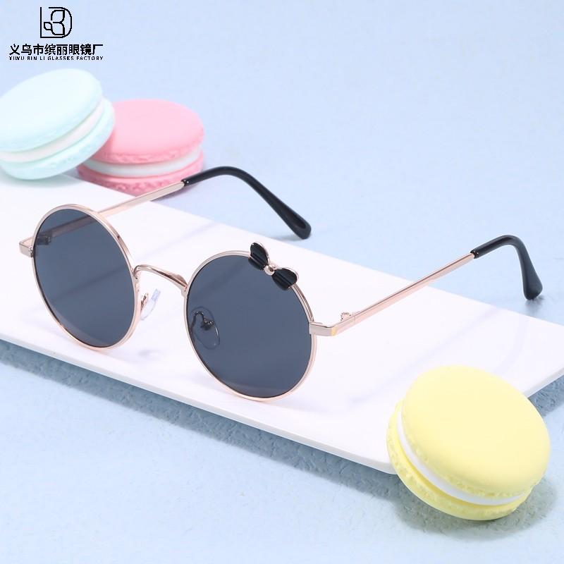 Модные декоративные очки для мальчиков и девочек, очки для отпуска на море, симпатичная детская солнцезащитная оправа с бантом