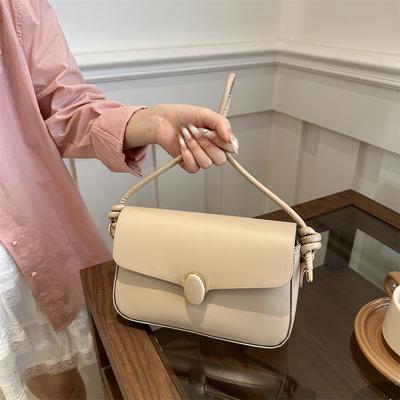 Сумка Популярная Маленькая Квадратная Сумка Текстура Pu Плечевая Сумка Подмышка Большая Вместимость Женская Сумка Простая Сумка-мессенджер с Цепочкой