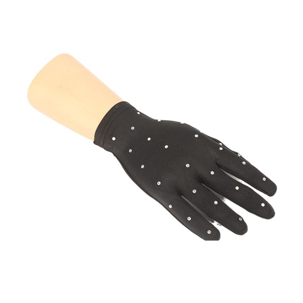 Дышащие тренировочные перчатки для катания на льду Блестящие перчатки на запястье для фигурного катания Велоспорт