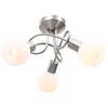 Ceiling Lamp with Ceramic Lamp Shades for 3 E14 Bulbs