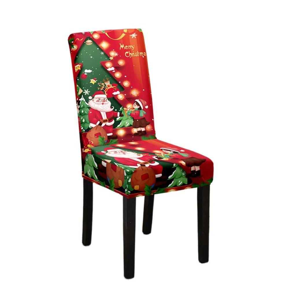Xmas Decoration Dinner Chair Seat Cover Seat Protector Wear For Chairs Festival Atmosphere