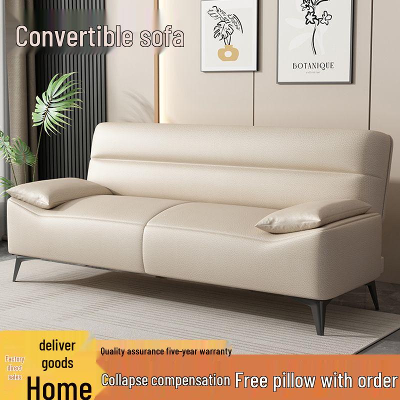Compact Multifunctional Foldable Fabric Sofa Bed for Small Apartments and Bedrooms
