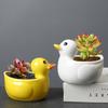 Милая утка цветочный горшок сочный горшок керамический горшок домашний декор настольные украшения бонсай горшок украшение сада